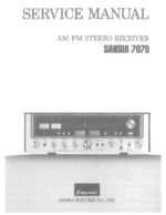 SANSUI 7070 OEM Service