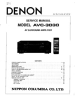 DENON AVC-3030 OEM Service