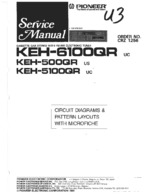 PIONEER KEH6100QR Schematic Only