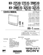 Sony KV27S10 OEM Service