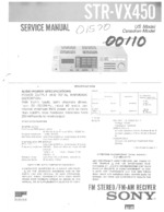 SONY STR-VX450 OEM Service