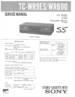 SONY TCWR800 OEM Service