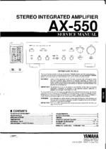 YAMAHA AX550 OEM Service