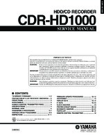 YAMAHA CDRHD1000 OEM Service