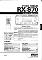 YAMAHA RX-S70 OEM Service