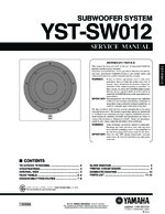 YAMAHA YSTSW012 OEM Service