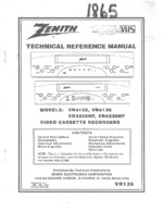 ZENITH VR4106 OEM Service